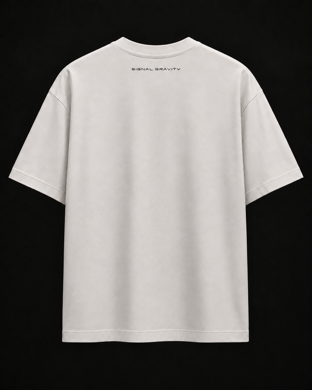 Signal Gravity Hero Tee - Off White, back view
