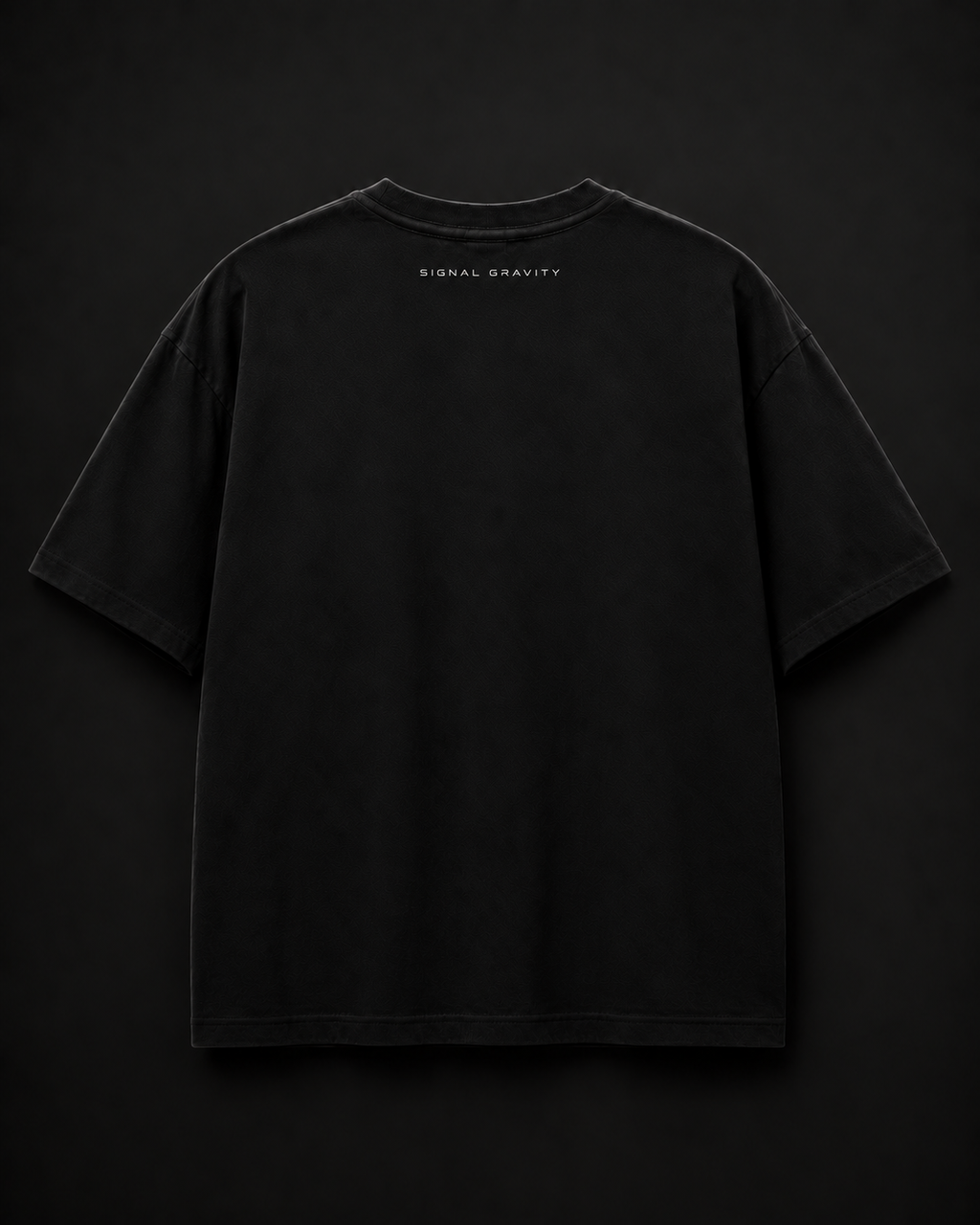 Signal Gravity Relaxed Tee - Black, back view
