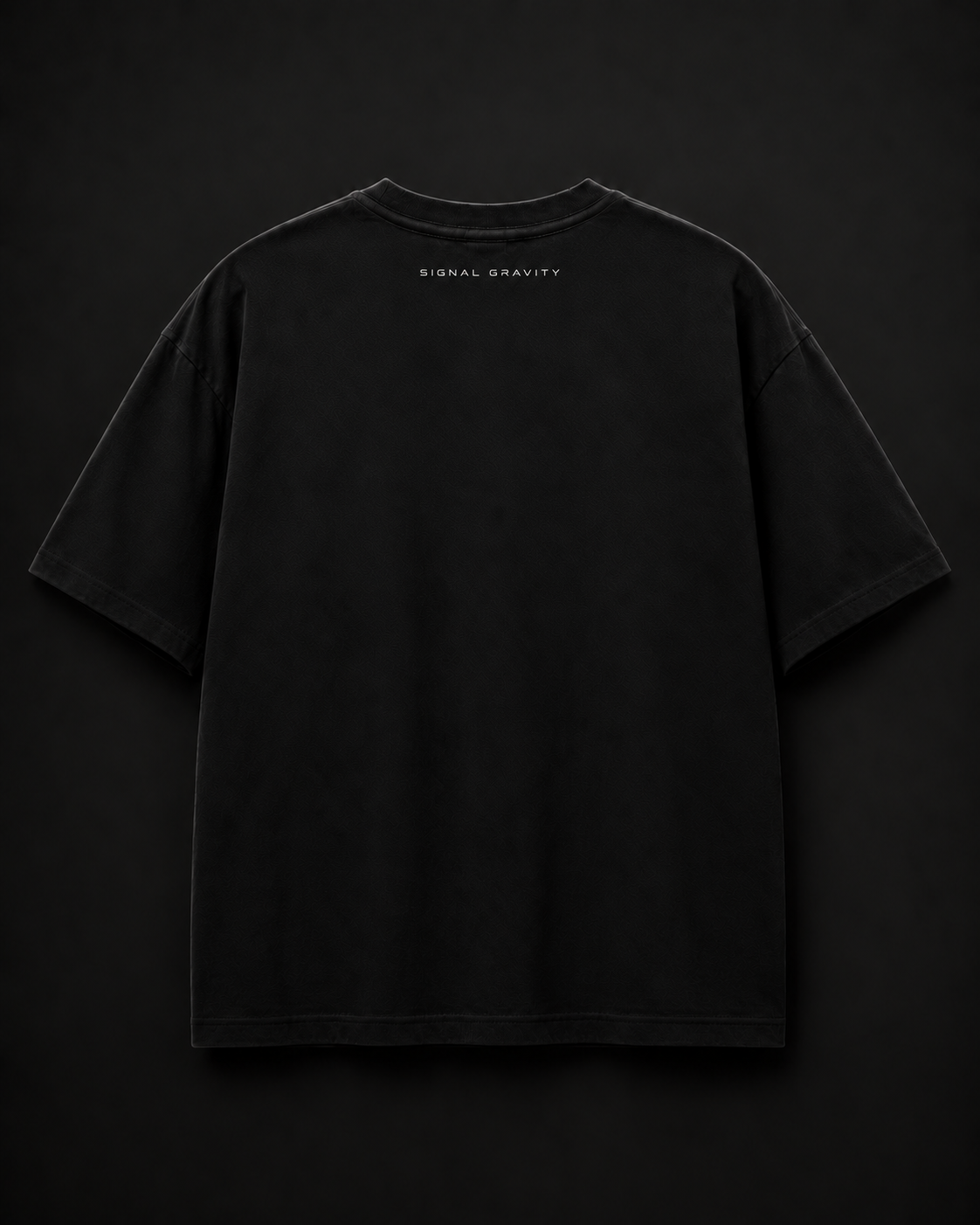 Signal Gravity Relaxed Tee - Black, back view