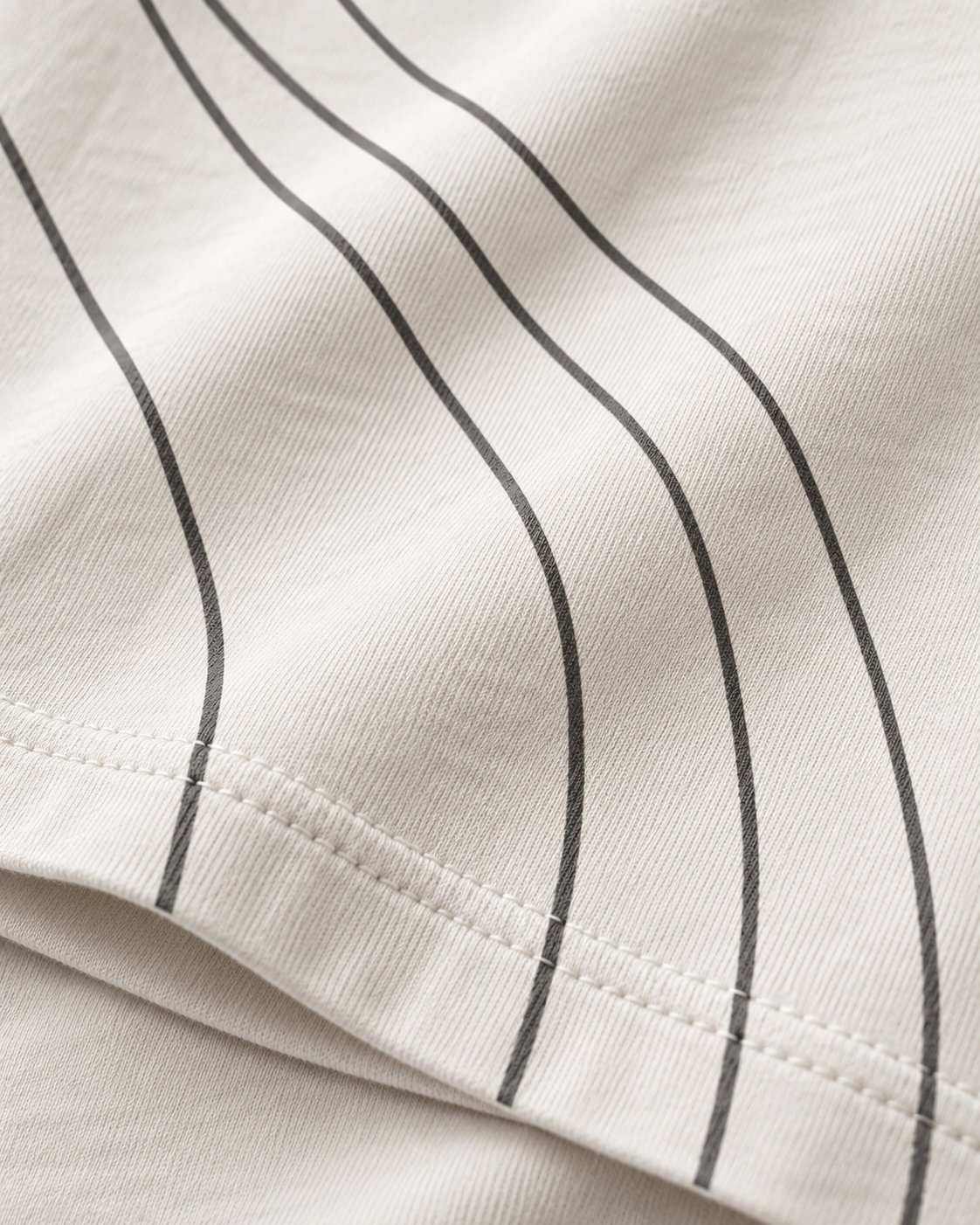 Field Tee V2 - Off-White - fabric detail concept mockup